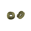 Flat Round Tibetan Style Alloy Spacers Beads X-TIBEB-Q066-06AB-LF-1