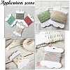 80Pcs Bone Shape Paper Thread Winding Boards SENE-SC0001-09A-6