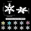 AHADEMAKER 10 Bags 10 Colors Snowflake Plastic Paillette/Sequins Beads MRMJ-GA0001-16-2