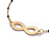 Infinity 201 Stainless Steel Link Bracelets BJEW-JB05288-03-3