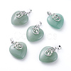 Natural Green Aventurine Pendants G-G807-C01-1
