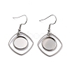 Tarnish Resistant 201 Stainless Steel Earring Hooks STAS-Z036-08P-1
