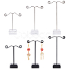 2 Sets 2 Styles T-Bar Iron Earring Display Stand Holder EDIS-FG0001-57-1