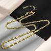 Brass Link Chain Necklaces for Women NJEW-K282-06G-2