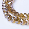 Electroplate Glass Beads Strands EGLA-A034-T6mm-A12-3