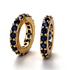 Brass Micro Pave Cubic Zirconia Rondelle European Beads KK-B028-18G-F-1