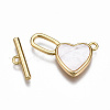 Brass Toggle Clasps KK-T063-88G-NF-2