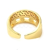 Brass Micro Pave Cubic Zirconia Cuff Rings RJEW-P102-15G-3