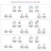 Mixed Styles Acrylic Beads OACR-CJ0002-02-2
