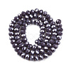 Electroplate Glass Beads Strands EGLA-A044-P6mm-A11-3