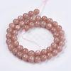 Natural Sunstone Beads Strands G-J157-8mm-07-3