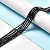 Natural Black Spinel Beads Strands G-D467-A04-02-4