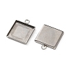 304 Stainless Steel Pendant Cabochon Settings STAS-Z201-02P-04-2