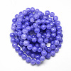 Baking Paint Crackle Glass Beads Strands X-DGLA-Q023-6mm-YS14-3