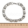 Punk 304 Stainless Steel Link Chain Bracelets for Men Women LS-BJEW-S181-03P-3
