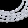 Opaque Solid Glass Bead Strands GLAA-R168-3x5-02C-1