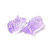 Transparent Spray Painted Glass Beads X1-GLAA-I050-10B-2