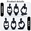 3Pcs 3 Styles Resin Abstract Thinker Display Decorations AJEW-WH0270-623A-4