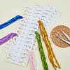 SUPERFINDINGS 30Pcs 3 Style 30 Position Paper Embroidery Floss Organizer Cross Stitch Plate FIND-FH0006-40-3