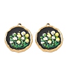 304 Stainless Steel Enamel Pendants SA-CBA0530-01B-G-1