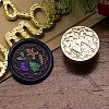 Christmas Series Wax Seal Brass Stamp Head LS-AJEW-M037-01G-08-1