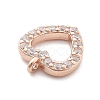925 Sterling Silver Micro Pave Clear Cubic Zirconia Charms LS-STER-A034-02A-RG-2