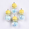 Opaque Resin Pendants RESI-T051-06B-1