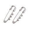 Tarnish Resistant 304 Stainless Steel Safety Pins Brooch Findings X-STAS-I673-06P-1