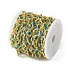 Brass Glass Rhombus Link Chains CHC-R001-05G-05-2