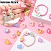 Autumn Theme Transparent Printed Acrylic Beads MACR-S373-124-H09-5