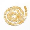 Natural Citrine Beads Strands G-R445-6x8-16-2