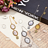 DIY Oval & Angel Alloy Graduation Cap Fringe Pendant Decoration Making Kits HJEW-DC00044-5