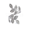 304 Stainless Steel Open Cuff Ring for Women RJEW-F166-12P-02-2