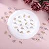 40Pcs 2 Colors Alloy Cubic Zirconia Pendants JX645A-4