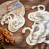 CRASPIRE 1 Set Wooden Baby Closet Divider WOOD-CP0001-10-3