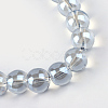 Electroplate Glass Beads Strands X-EGLA-Q062-8mm-A07-2