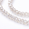 Electroplate Glass Beads Strands EGLA-F003-C13-2