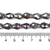 Transparent Electroplate Glass Beads Strands EGLA-N013-T6mm-B27-4