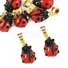 6Pcs Handmade Lampwork Pendants LAMP-FS0001-57B-3
