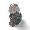 Natural Fluorite Carved Healing Dog Figurines DJEW-F025-01B-2