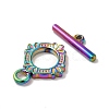 Ion Plating(IP) 304 Stainless Steel Toggle Clasps STAS-H212-17MC-2
