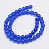 Natural & Dyed Malaysia Jade Bead Strands G-A146-8mm-A21-2