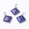 Natural Lapis Lazuli Pendants X-G-E420-05P-2
