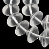 Frosted & Baking Paint Transparent Glass Beads Strands GL-CBA2ED2-03B-3