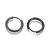 304 Stainless Steel Huggie Hoop Earrings EJEW-F111A-17mm-B-2