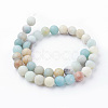 Natural Flower Amazonite Bead Strands G-G735-61F-10mm-2