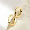 Brass Micro Pave Clear Cubic Zirconia Hoop Earrings LS-EJEW-D311-145G-3