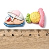 Summer Theme Opaque Resin Cabochons CRES-I046-03-4