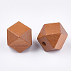 Painted Natural Wooden Beads X-WOOD-Q040-017B-07-2