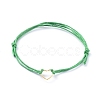 Adjustable Waxed Cotton Cord Bracelets BJEW-JB05064-2